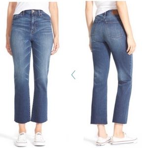 Madewell High Riser Crop Flare Jeans